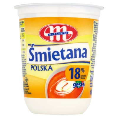 Сметана Польська 18% 400г