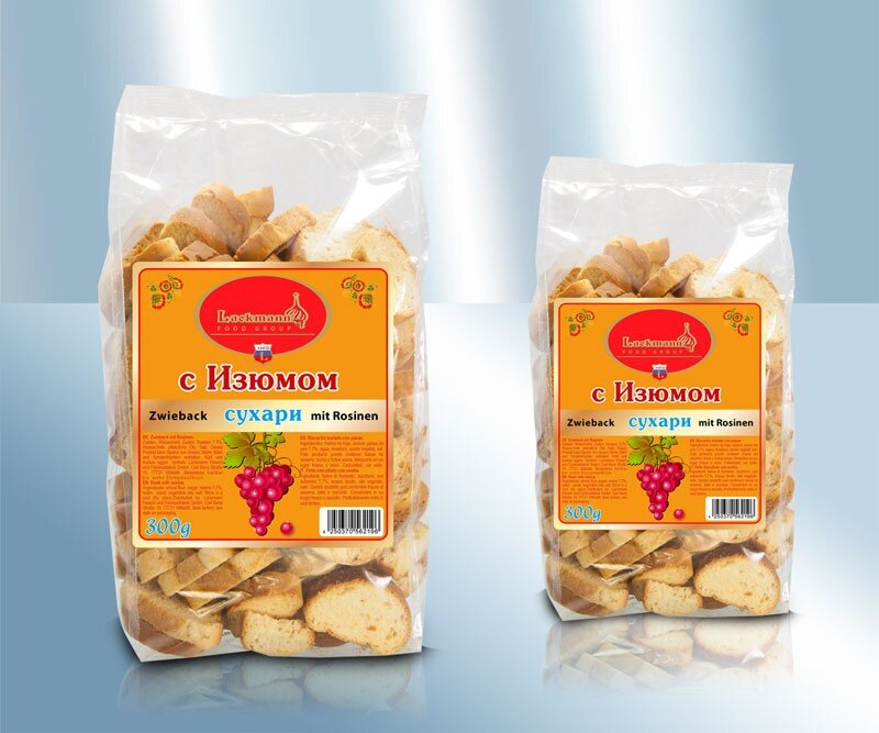 Сухари "Лакманские" с изюмом, 300 г