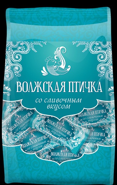 Конфеты суфлейные волжская птичка со сливочным вкусом 100 г