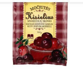 MOČIUTĖS кисель со вкусом клюквы, 200 г
