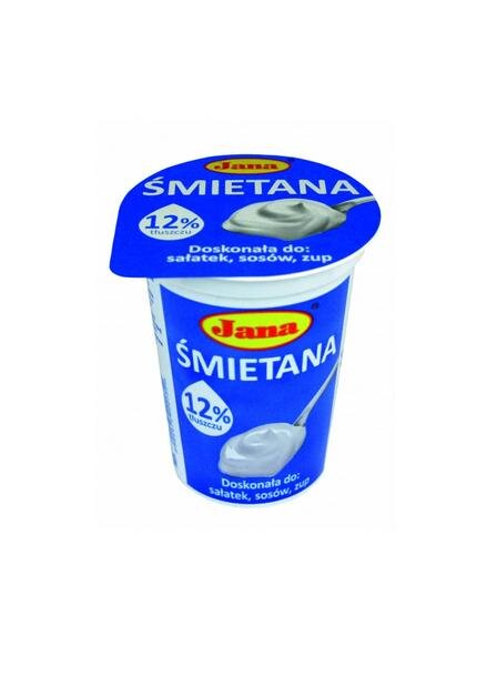 Сметана "Jana" 12% жирності, 380 г