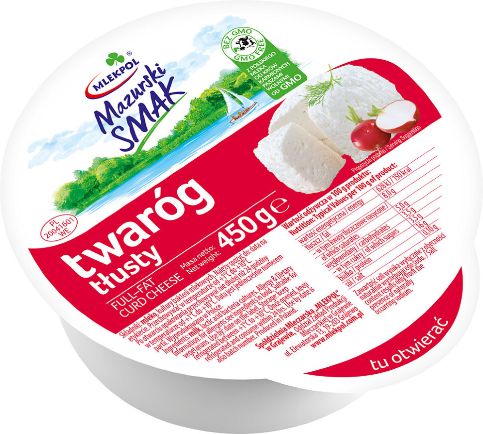 Творог "Mlekpol" 30%, 450 г