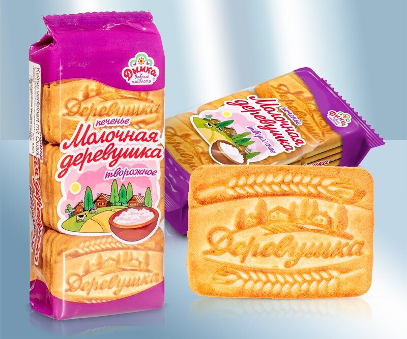Печенье "Деревушка" творожное, 260 г