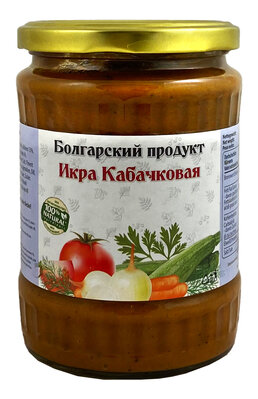 Comida russa. Purê de abobrinha, 550 ml