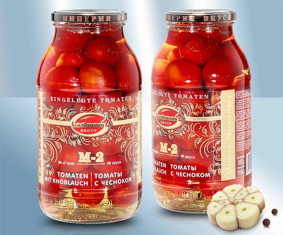 Tomates vermelhos, com alho, M-2, 1850ml