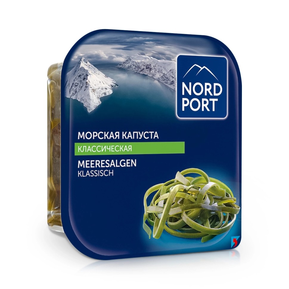 Водоросли - Классические, маринованные, Nord Port, 200 г