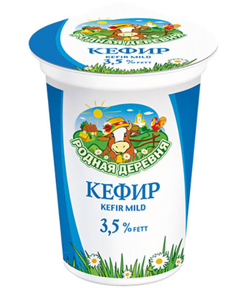 Kefir 3.5% "Pueblo natal", 500 g