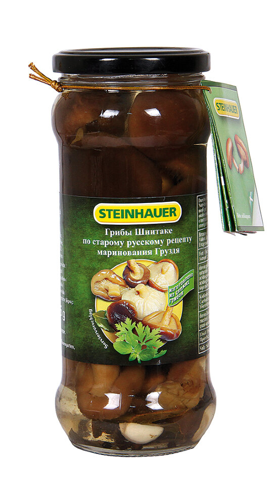 Comida russa. Cogumelos salgados, 530 g