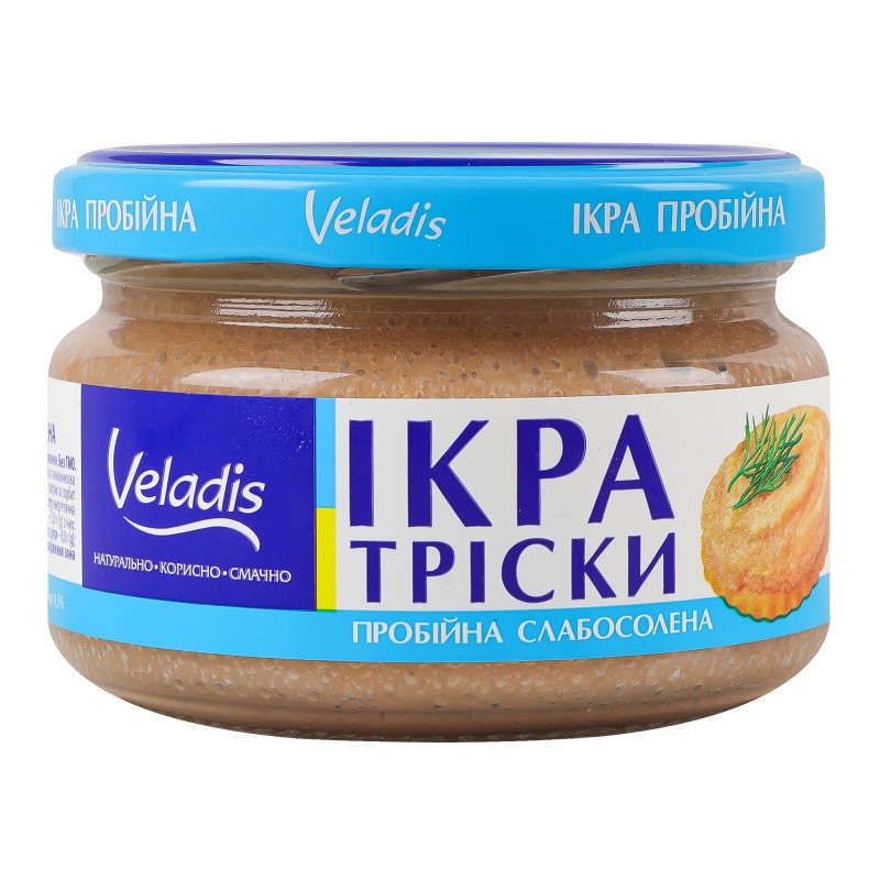 Huevas de bacalao, tamizadas, ligeramente saladas, 180 g