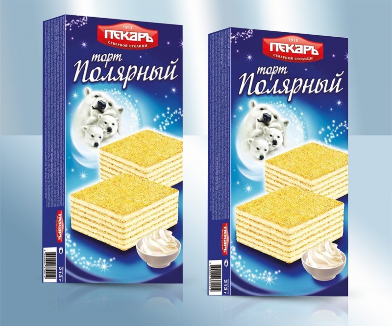 TARTA DE WAFFLE "POLAR", 213GR