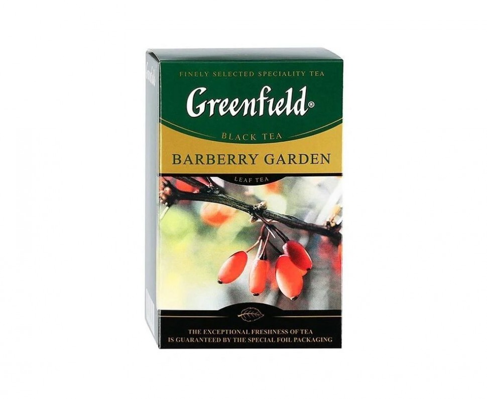 Чай Greenfield "Barberry Garden", черный с добавками, 100 г