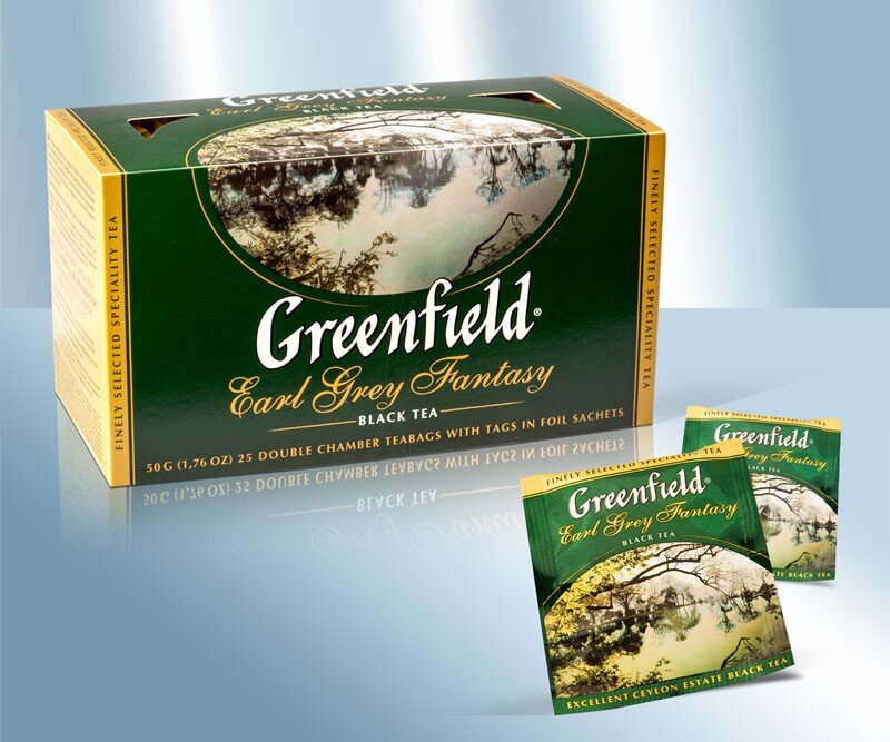 Чай черный "Greenfield" Earl Grey Fantasy, 25x2г 
