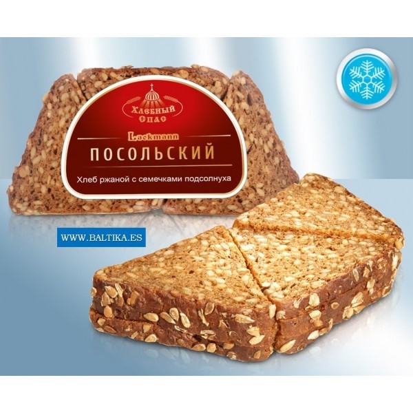 РЖАНОЙ ХЛЕБ "ПОСОЛЬСКИЙ" ЭЛИТНЫЙ, С СЕМЕЧКАМИ ПОДСОЛНЕЧНИКИ 300 г