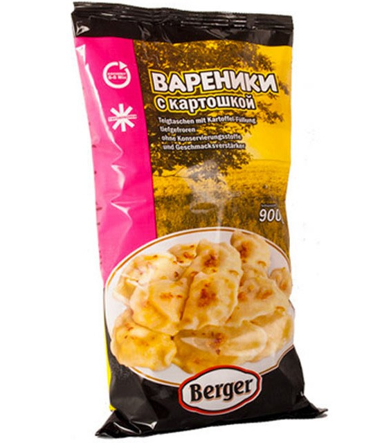 Vareniki com recheio de batata, 900 g