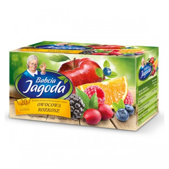 Chá de ervas em saquinhos de menta "Babcia Jagoda", 40 g, 20 saquinhos