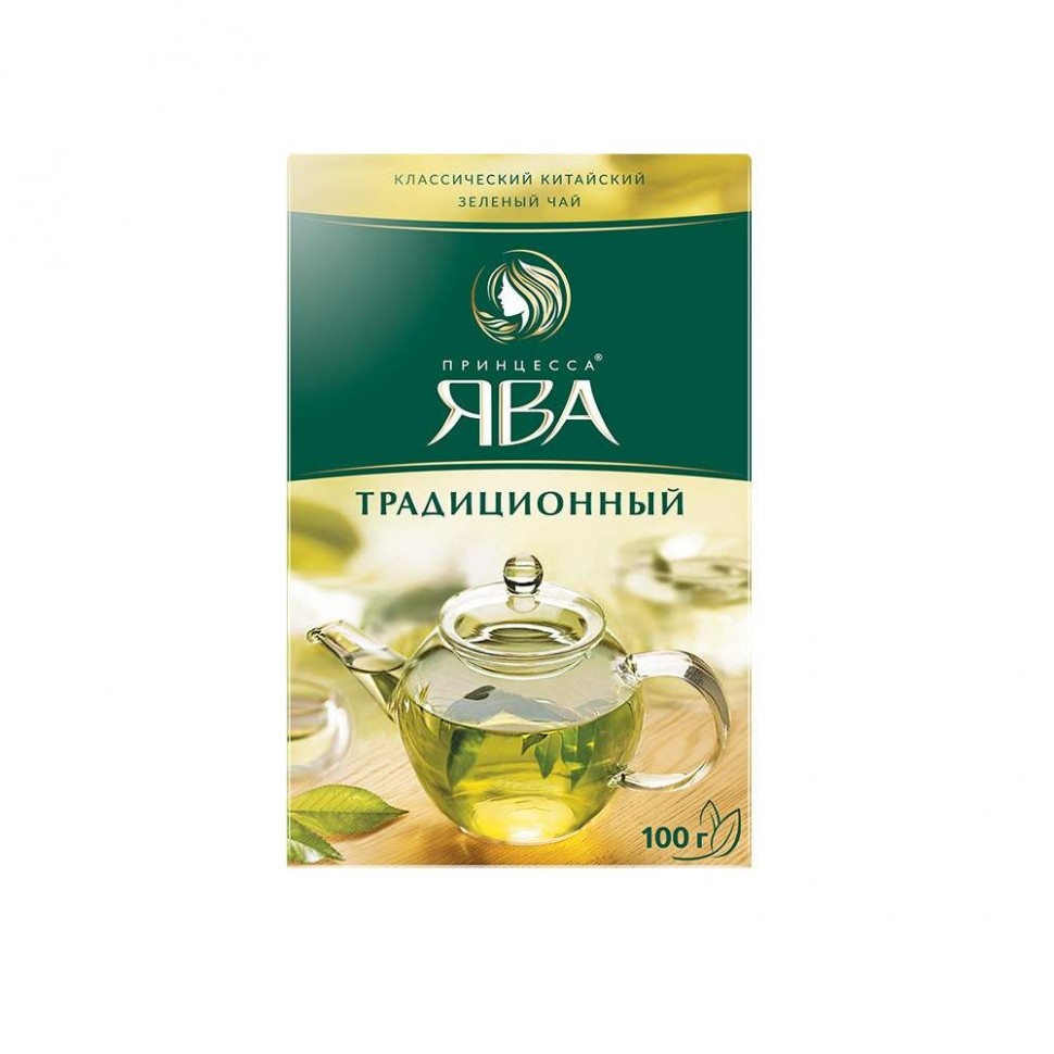 Крупнолистовой зеленый чай Принцесса Ява "Традиционный", 200 г.