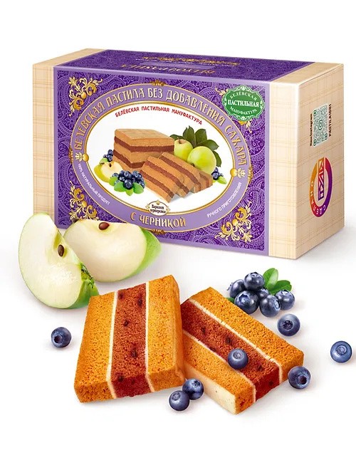 Pastila com mirtilos 180 g