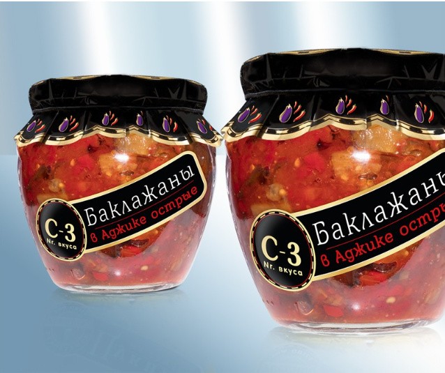 Berenjena en adjika, picante (cubos) 580ml