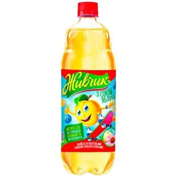 Beba "ZHIVCHIK" com suco de maçã 1l