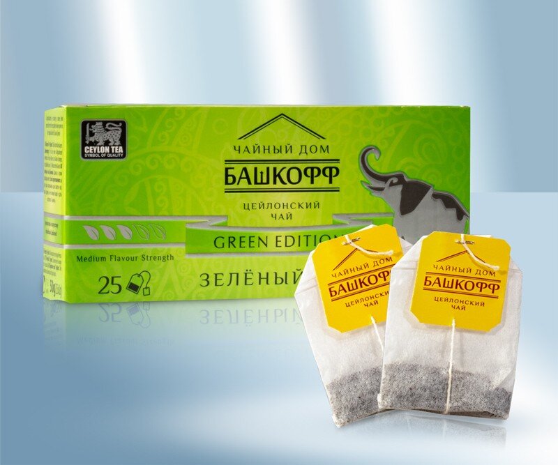 Te verde en bolsitas "Green Edition", 50 g, 25 bolsas