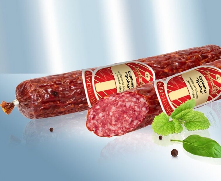Cervelat "Troika" de ternera, caballo y cerdo, 275g