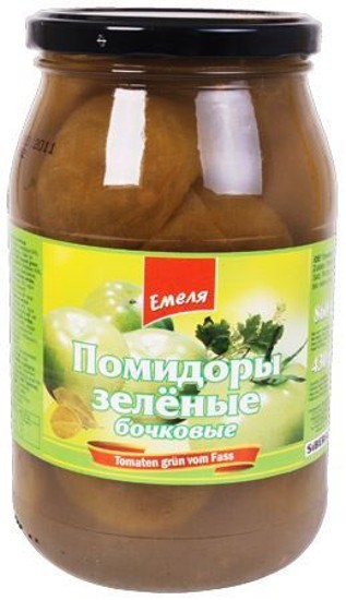 помидоры зеленые бочковые емеля 840 г
