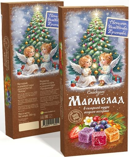 Мармелад  в сахарной пудре ягодное ассорти 200г