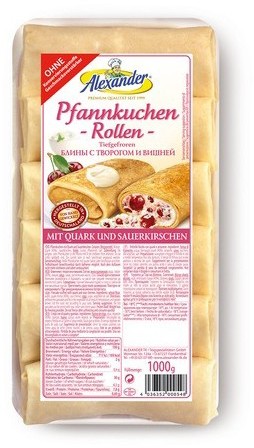 panquecas com requeijão e cerejas 450 g