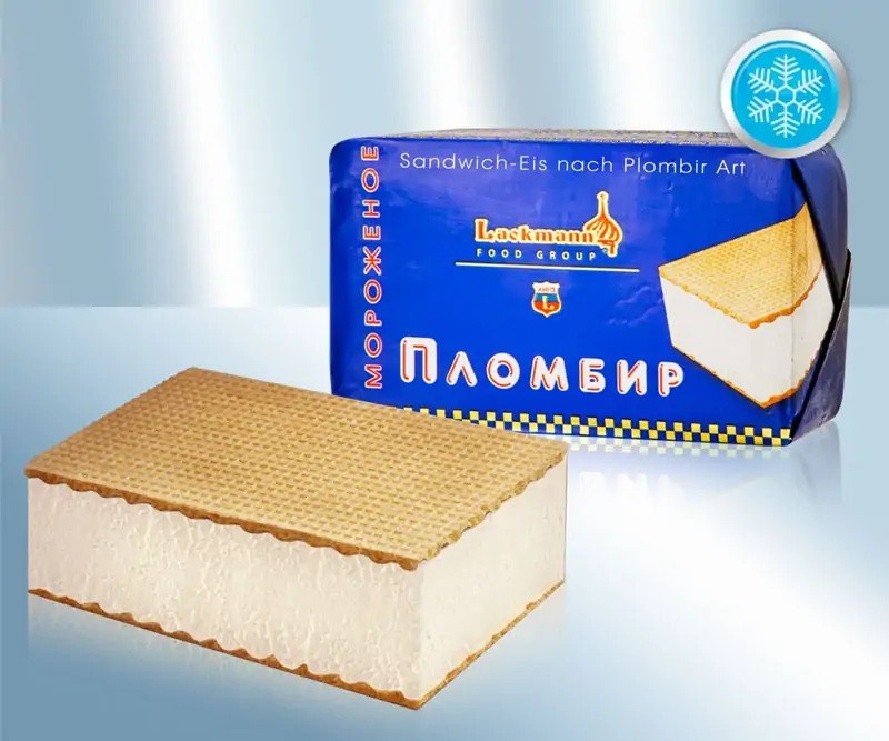 Мороженое Пломбир со вкусом ванили
