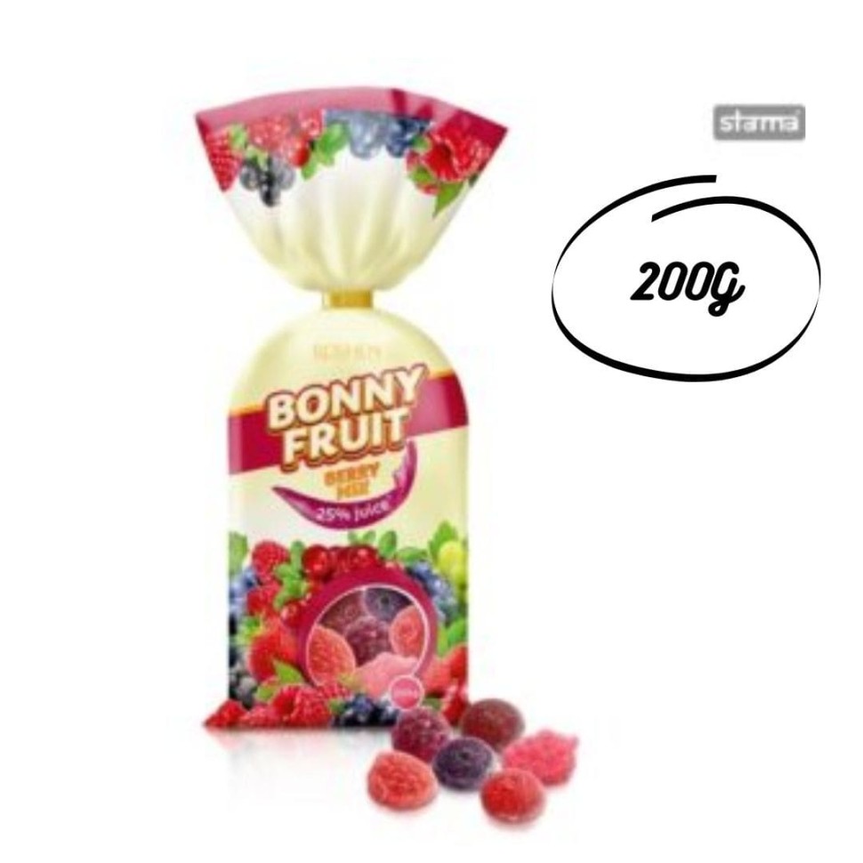Candy Bonny Fruit Mezcla de bayas 200g Roshen 200g