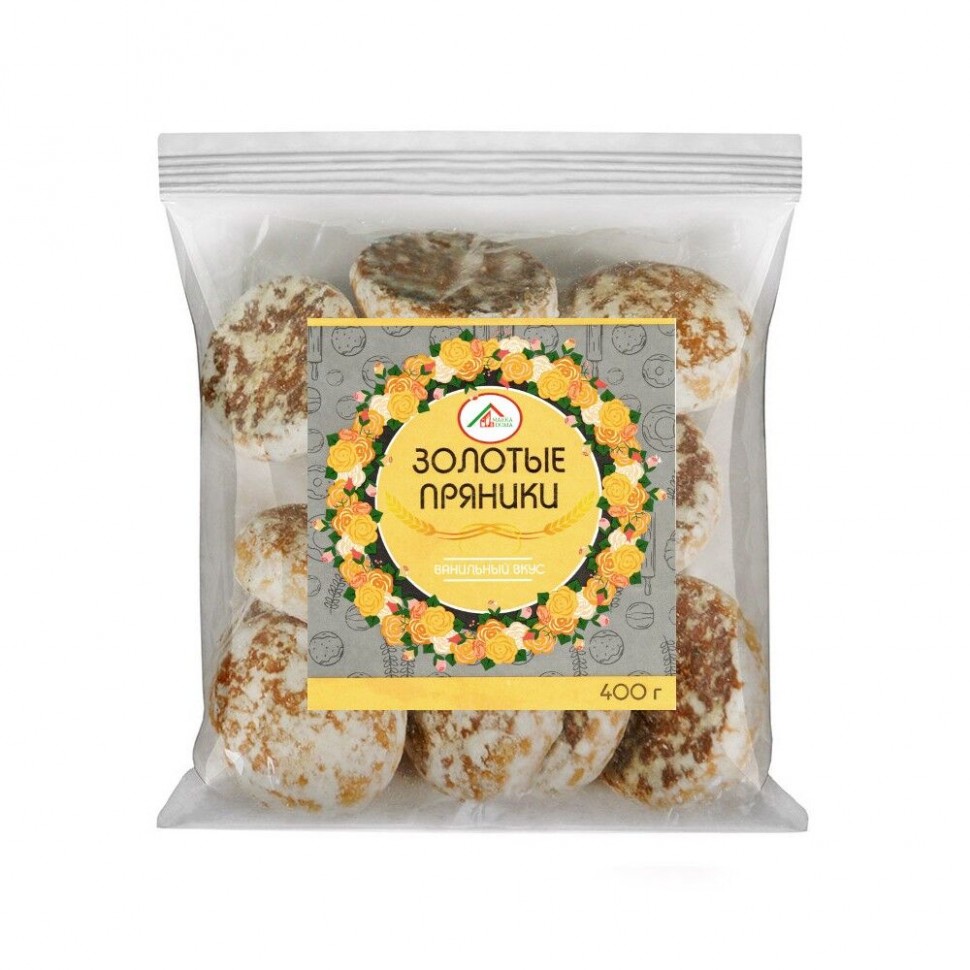 Sabor de baunilha de pão de gengibre dourado 400g
