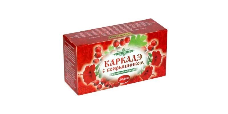 Напиток чайный Конфуций "Каркадэ с боярышником", 20 пакетиков