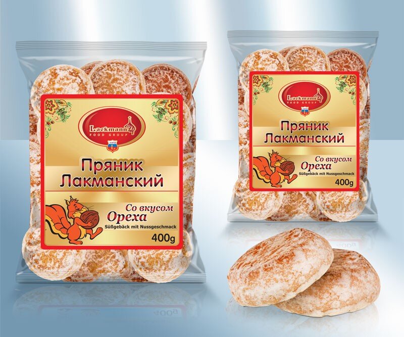 Пряники "Lackmann" ореховые, 400 г