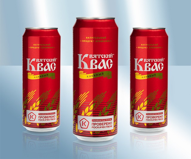 Malta "Vyatsky", con malta de centeno y cebada, 450ml