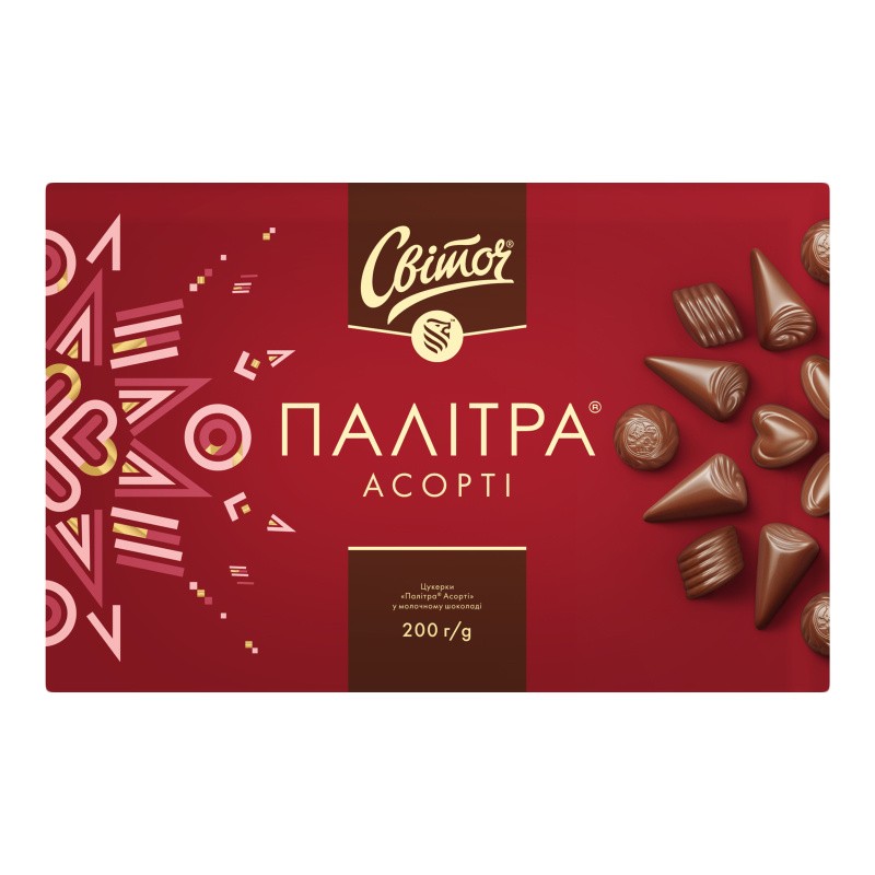 Dulces Svitoch Chocolate con leche surtido 200 g
