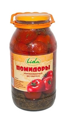 Томаты без уксуса LIDIA 1850 г