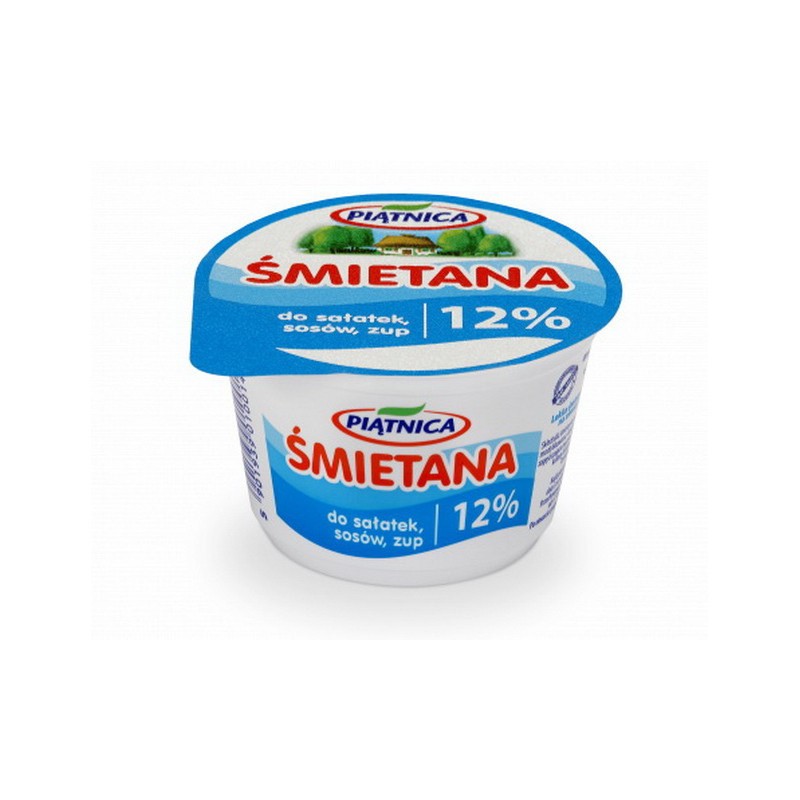 Сметана 12% жир.12x200гр.PIATNICA