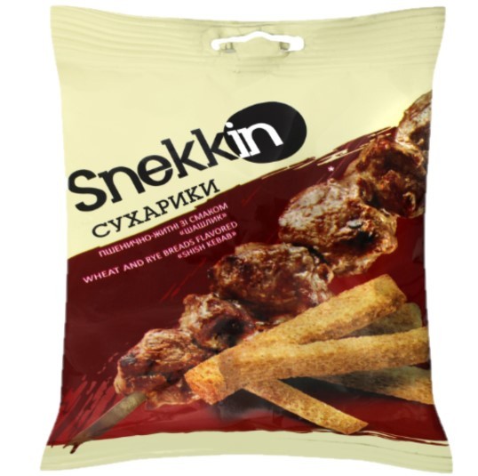 Croutons sabor barbecue 35g Snekkin