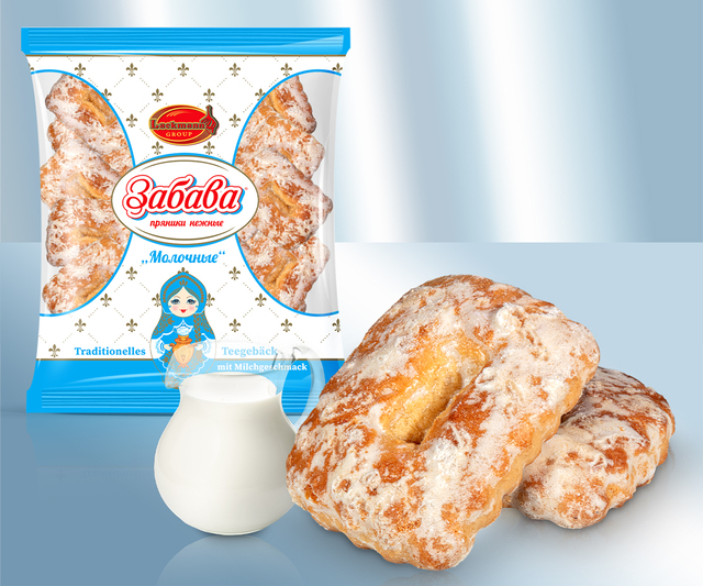 Пряники нежные молочные 360г