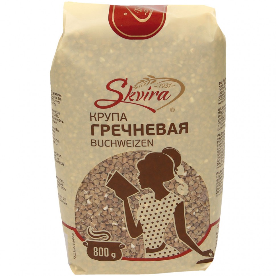 Comida russa. Grão de trigo sarraceno (trigo sarraceno), 800 g