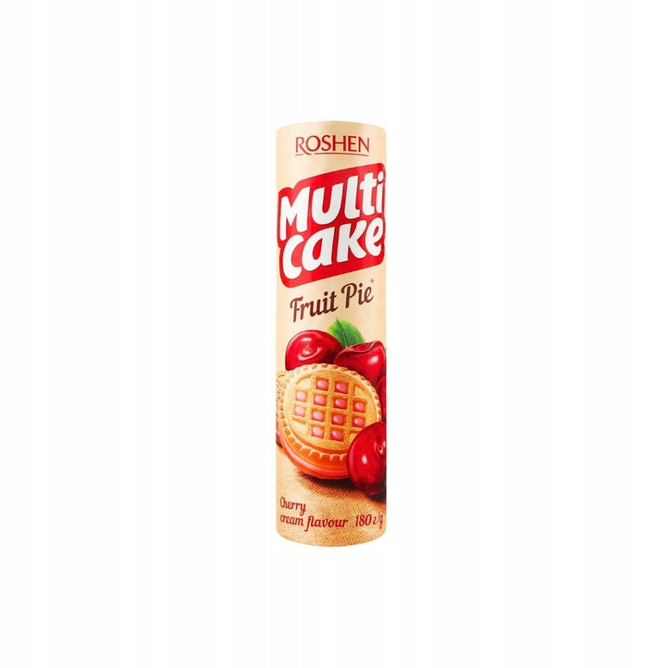 Biscoitos recheados com creme de cereja Multicake "Roshen" 180g