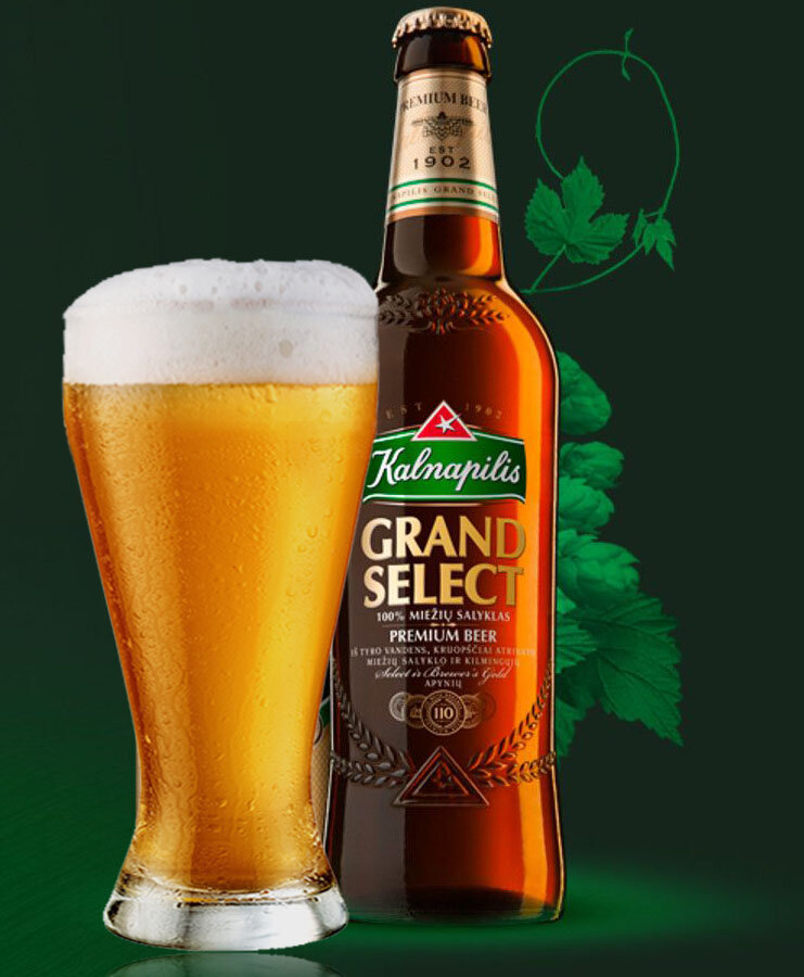 Пиво литовское "Kalnapilis" Grand, 0.5 л
