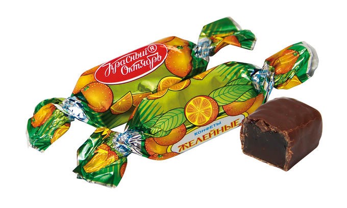 CARAMELOS DE JALEA ROJA DE OCTUBRE SABOR A NARANJA 100g