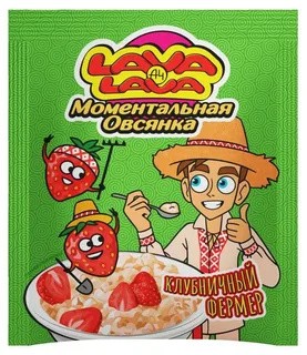 Каша вівсяна Lava Lava Полуничний фермер, 35 г