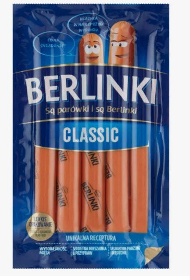 Сосиски Berlinki Classic 250г