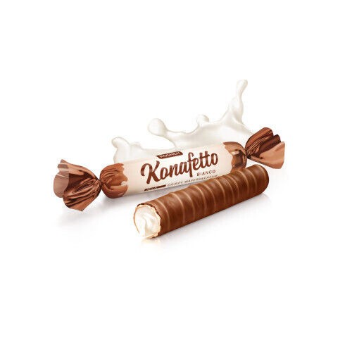 Конфеты Roshen молочный шоколад конфеты "konafetto Bianco" сгущенное молоко