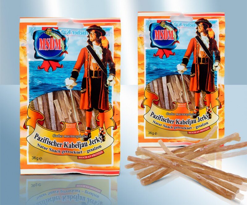 Bacalao desecado en tiras, 36 g