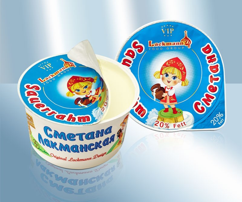 Сметана "Lackmann" 20% жирности, 200 г