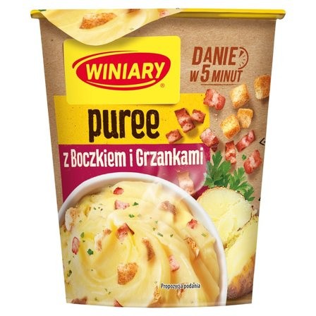 Puré de patatas con tocino y crutones, 53 g