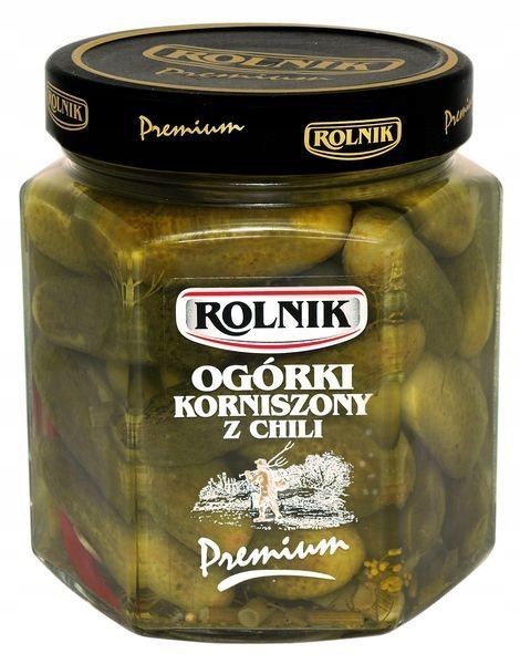 Roller de pepino em lata com pimenta chili 280g